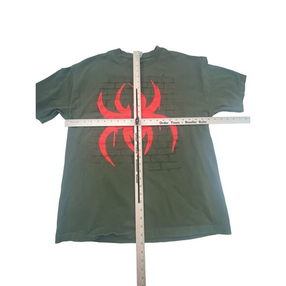 Krizz Kaliko Strange Music Vintage Rap T-shirt XL Y2K Spider Man Green - Picture 7 of 10